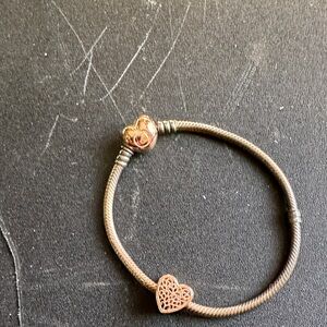 Elegant Heart Charm Bracelet